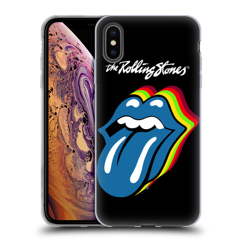 The Rolling Stones Licks Collection Pop Art 2 Soft Gel Case for Apple iPhone XS Max