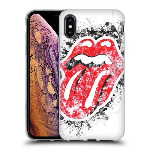 The Rolling Stones Licks Collection Distressed Look Tongue Soft Gel Case for Apple iPhone XS Max