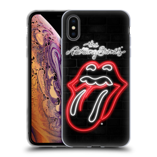 The Rolling Stones Licks Collection Neon Soft Gel Case for Apple iPhone XS Max