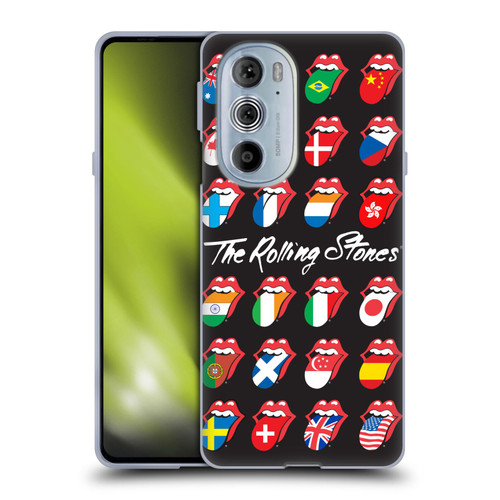 The Rolling Stones Licks Collection Flag Poster Soft Gel Case for Motorola Edge X30