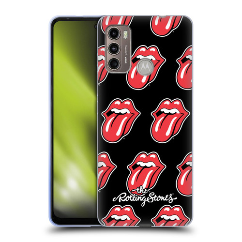 The Rolling Stones Licks Collection Tongue Classic Pattern Soft Gel Case for Motorola Moto G60 / Moto G40 Fusion