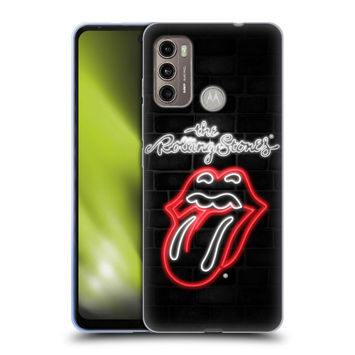 The Rolling Stones Licks Collection Neon Soft Gel Case for Motorola Moto G60 / Moto G40 Fusion