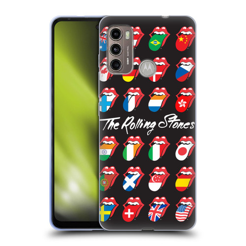 The Rolling Stones Licks Collection Flag Poster Soft Gel Case for Motorola Moto G60 / Moto G40 Fusion