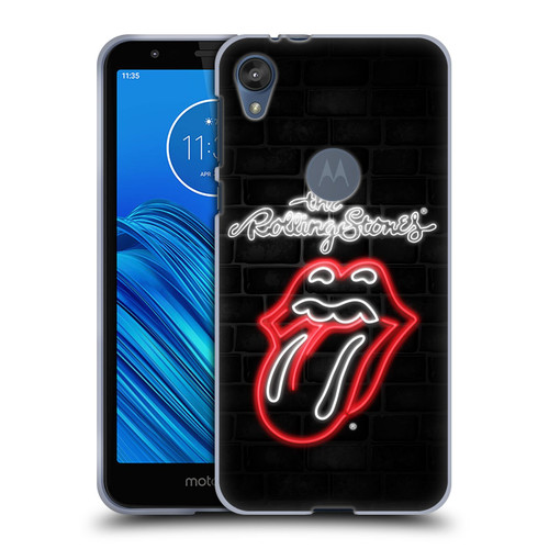 The Rolling Stones Licks Collection Neon Soft Gel Case for Motorola Moto E6