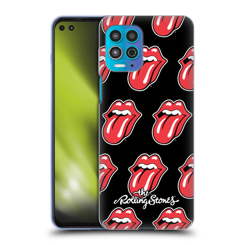 The Rolling Stones Licks Collection Tongue Classic Pattern Soft Gel Case for Motorola Moto G100