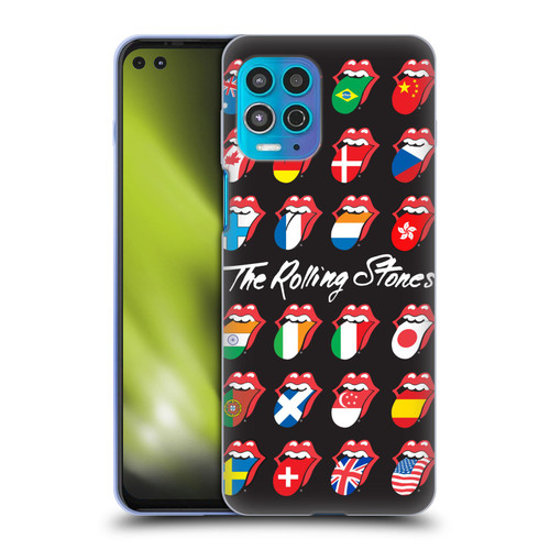 The Rolling Stones Licks Collection Flag Poster Soft Gel Case for Motorola Moto G100
