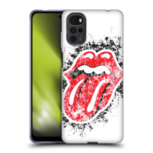 The Rolling Stones Licks Collection Distressed Look Tongue Soft Gel Case for Motorola Moto G22