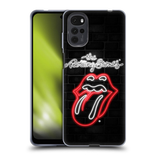 The Rolling Stones Licks Collection Neon Soft Gel Case for Motorola Moto G22