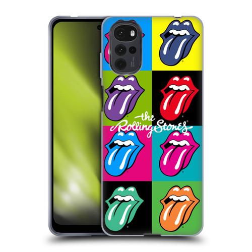 The Rolling Stones Licks Collection Pop Art 1 Soft Gel Case for Motorola Moto G22