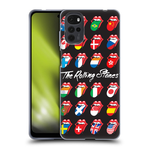 The Rolling Stones Licks Collection Flag Poster Soft Gel Case for Motorola Moto G22