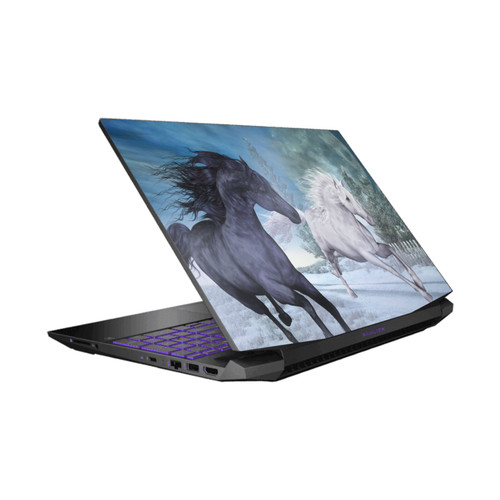 Simone Gatterwe Horses Freedom In The Snow Vinyl Sticker Skin Decal Cover for HP Pavilion 15.6" 15-dk0047TX