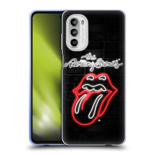 The Rolling Stones Licks Collection Neon Soft Gel Case for Motorola Moto G52