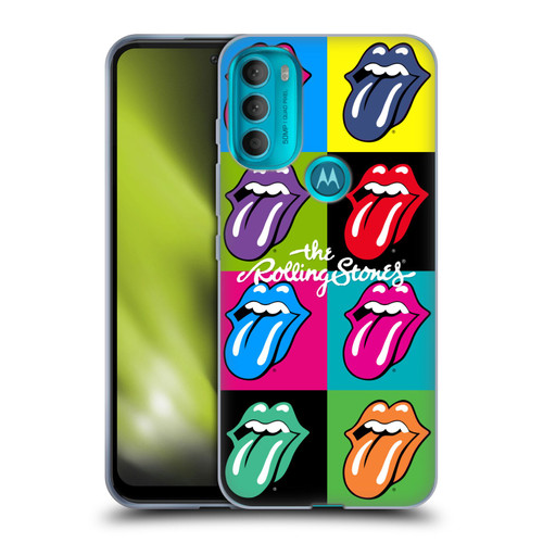The Rolling Stones Licks Collection Pop Art 1 Soft Gel Case for Motorola Moto G71 5G