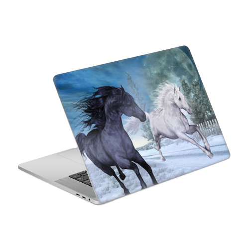 Simone Gatterwe Horses Freedom In The Snow Vinyl Sticker Skin Decal Cover for Apple MacBook Pro 15.4" A1707/A1990