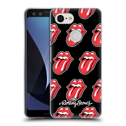The Rolling Stones Licks Collection Tongue Classic Pattern Soft Gel Case for Google Pixel 3