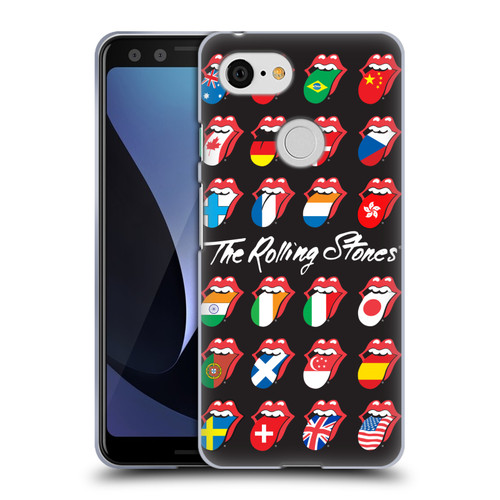 The Rolling Stones Licks Collection Flag Poster Soft Gel Case for Google Pixel 3