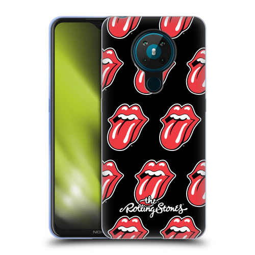The Rolling Stones Licks Collection Tongue Classic Pattern Soft Gel Case for Nokia 5.3