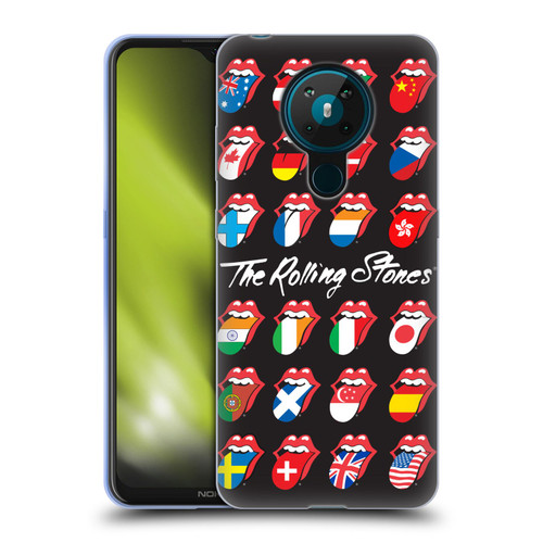 The Rolling Stones Licks Collection Flag Poster Soft Gel Case for Nokia 5.3