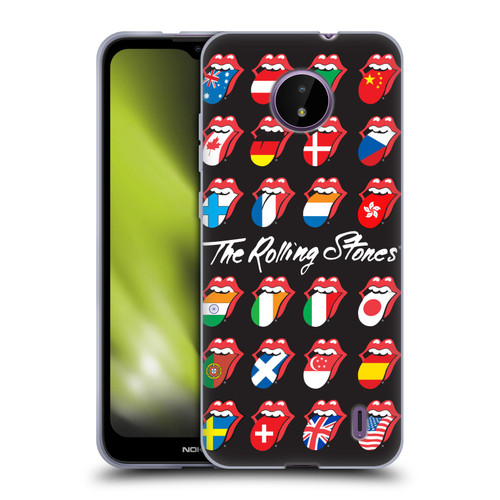 The Rolling Stones Licks Collection Flag Poster Soft Gel Case for Nokia C10 / C20