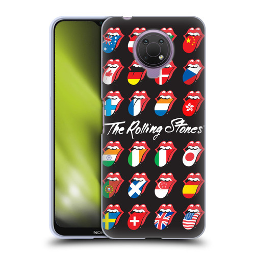The Rolling Stones Licks Collection Flag Poster Soft Gel Case for Nokia G10
