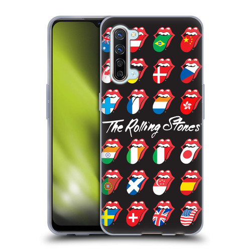 The Rolling Stones Licks Collection Flag Poster Soft Gel Case for OPPO Find X2 Lite 5G
