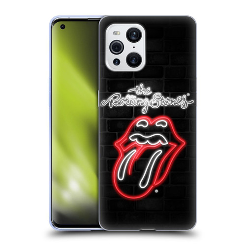 The Rolling Stones Licks Collection Neon Soft Gel Case for OPPO Find X3 / Pro