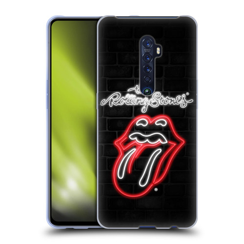 The Rolling Stones Licks Collection Neon Soft Gel Case for OPPO Reno 2
