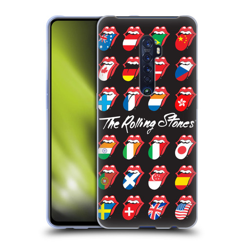 The Rolling Stones Licks Collection Flag Poster Soft Gel Case for OPPO Reno 2