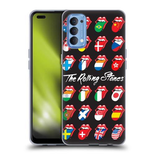 The Rolling Stones Licks Collection Flag Poster Soft Gel Case for OPPO Reno 4 5G