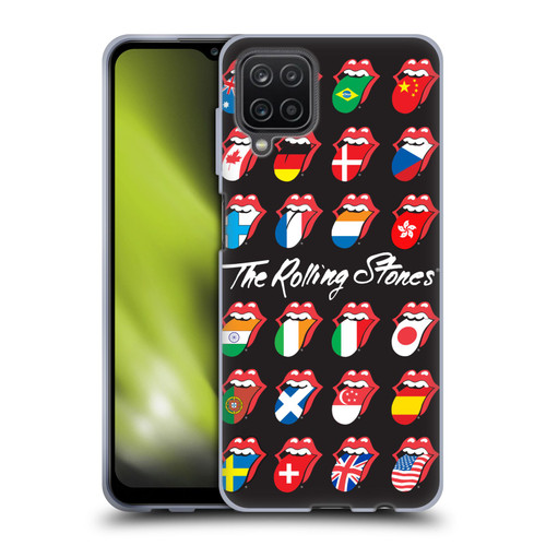 The Rolling Stones Licks Collection Flag Poster Soft Gel Case for Samsung Galaxy A12 (2020)