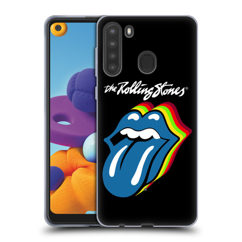 The Rolling Stones Licks Collection Pop Art 2 Soft Gel Case for Samsung Galaxy A21 (2020)