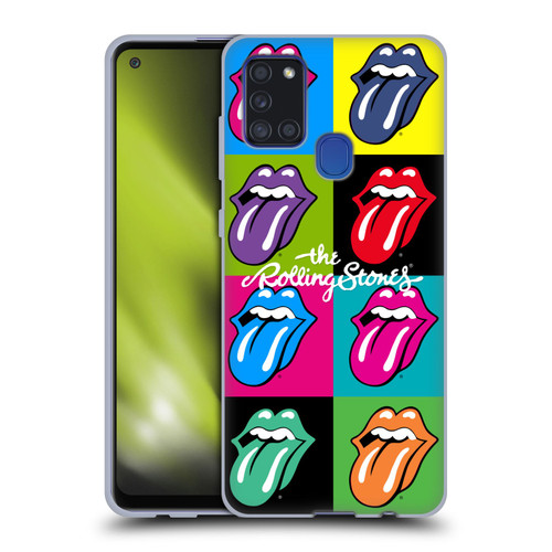 The Rolling Stones Licks Collection Pop Art 1 Soft Gel Case for Samsung Galaxy A21s (2020)