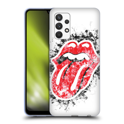 The Rolling Stones Licks Collection Distressed Look Tongue Soft Gel Case for Samsung Galaxy A32 (2021)
