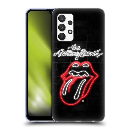 The Rolling Stones Licks Collection Neon Soft Gel Case for Samsung Galaxy A32 (2021)