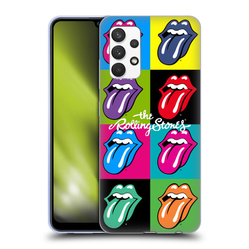 The Rolling Stones Licks Collection Pop Art 1 Soft Gel Case for Samsung Galaxy A32 (2021)