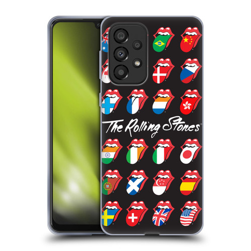 The Rolling Stones Licks Collection Flag Poster Soft Gel Case for Samsung Galaxy A33 5G (2022)