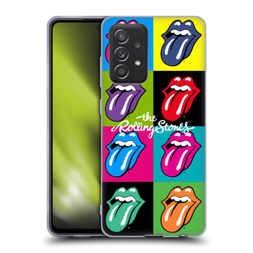 The Rolling Stones Licks Collection Pop Art 1 Soft Gel Case for Samsung Galaxy A52 / A52s / 5G (2021)