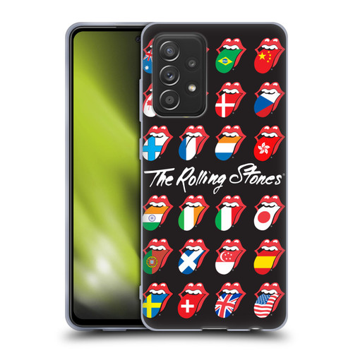 The Rolling Stones Licks Collection Flag Poster Soft Gel Case for Samsung Galaxy A52 / A52s / 5G (2021)