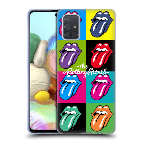 The Rolling Stones Licks Collection Pop Art 1 Soft Gel Case for Samsung Galaxy A71 (2019)