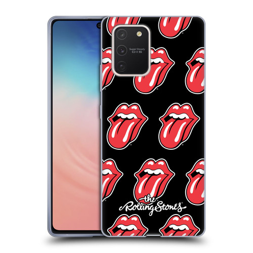 The Rolling Stones Licks Collection Tongue Classic Pattern Soft Gel Case for Samsung Galaxy S10 Lite