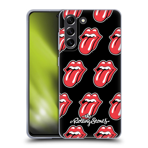 The Rolling Stones Licks Collection Tongue Classic Pattern Soft Gel Case for Samsung Galaxy S21 FE 5G