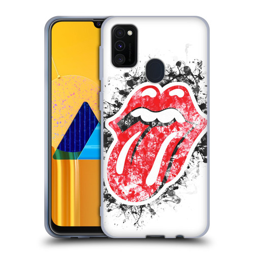 The Rolling Stones Licks Collection Distressed Look Tongue Soft Gel Case for Samsung Galaxy M30s (2019)/M21 (2020)