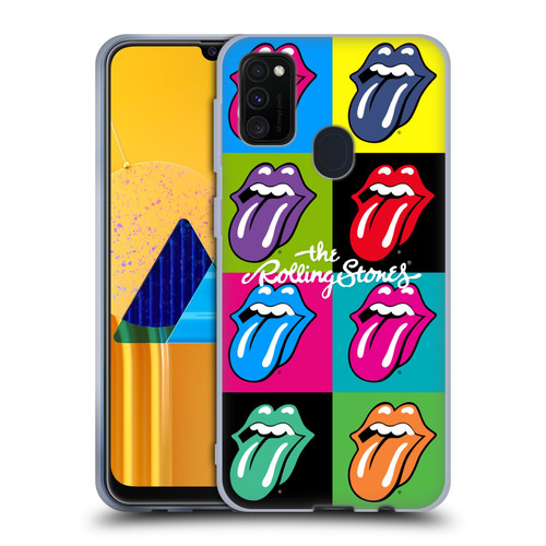 The Rolling Stones Licks Collection Pop Art 1 Soft Gel Case for Samsung Galaxy M30s (2019)/M21 (2020)