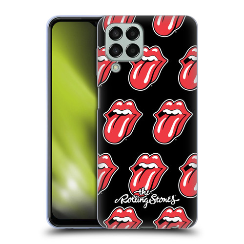 The Rolling Stones Licks Collection Tongue Classic Pattern Soft Gel Case for Samsung Galaxy M33 (2022)