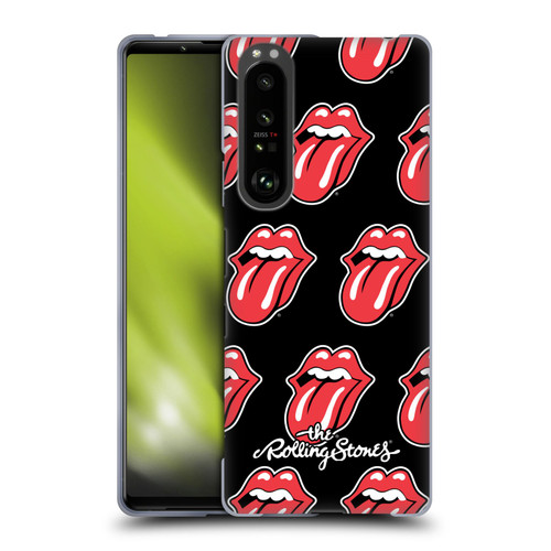 The Rolling Stones Licks Collection Tongue Classic Pattern Soft Gel Case for Sony Xperia 1 III