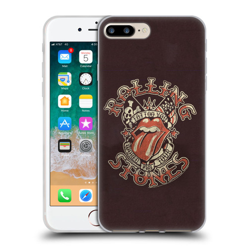 The Rolling Stones Tours Tattoo You 1981 Soft Gel Case for Apple iPhone 7 Plus / iPhone 8 Plus
