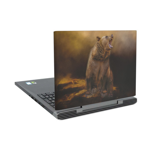 Simone Gatterwe Animals Roaring Grizzly Bear Vinyl Sticker Skin Decal Cover for Dell Inspiron 15 7000 P65F