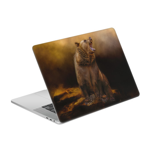 Simone Gatterwe Animals Roaring Grizzly Bear Vinyl Sticker Skin Decal Cover for Apple MacBook Pro 16" A2141
