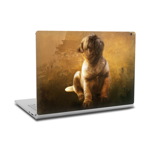 Simone Gatterwe Animals Pug Puppy Vinyl Sticker Skin Decal Cover for Microsoft Surface Book 2