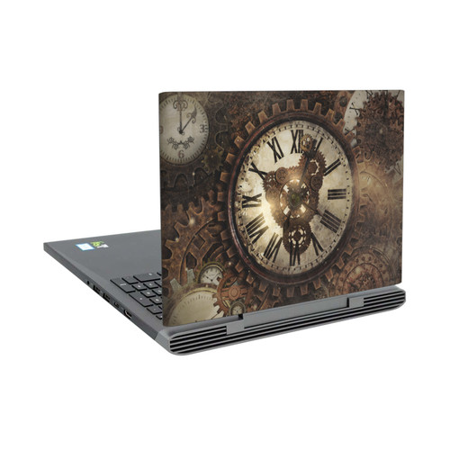 Simone Gatterwe Steampunk Vintage Clock Vinyl Sticker Skin Decal Cover for Dell Inspiron 15 7000 P65F